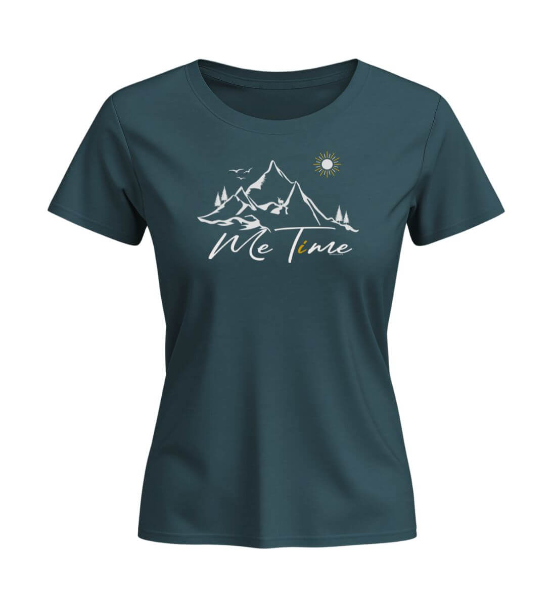 Me Time | Damen Premium Organic T-Shirt (Fitted) | Farbe: Stargazer | Rad&Rucksack