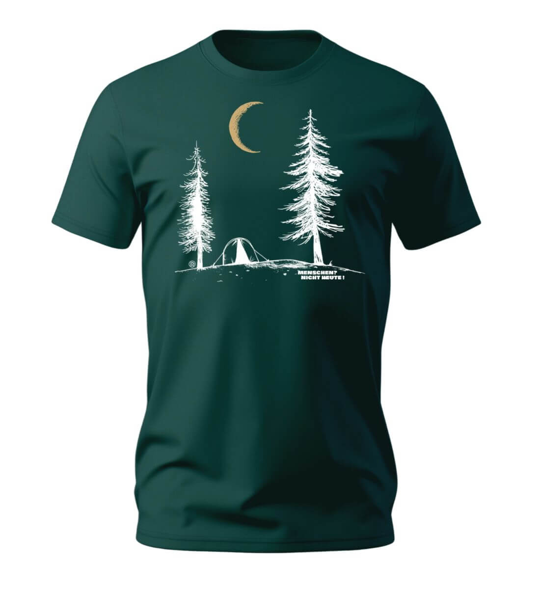 Menschen? Nicht heute! | Herren Premium Organic T-Shirt | Farbe: Glazed Green | Rad&Rucksack