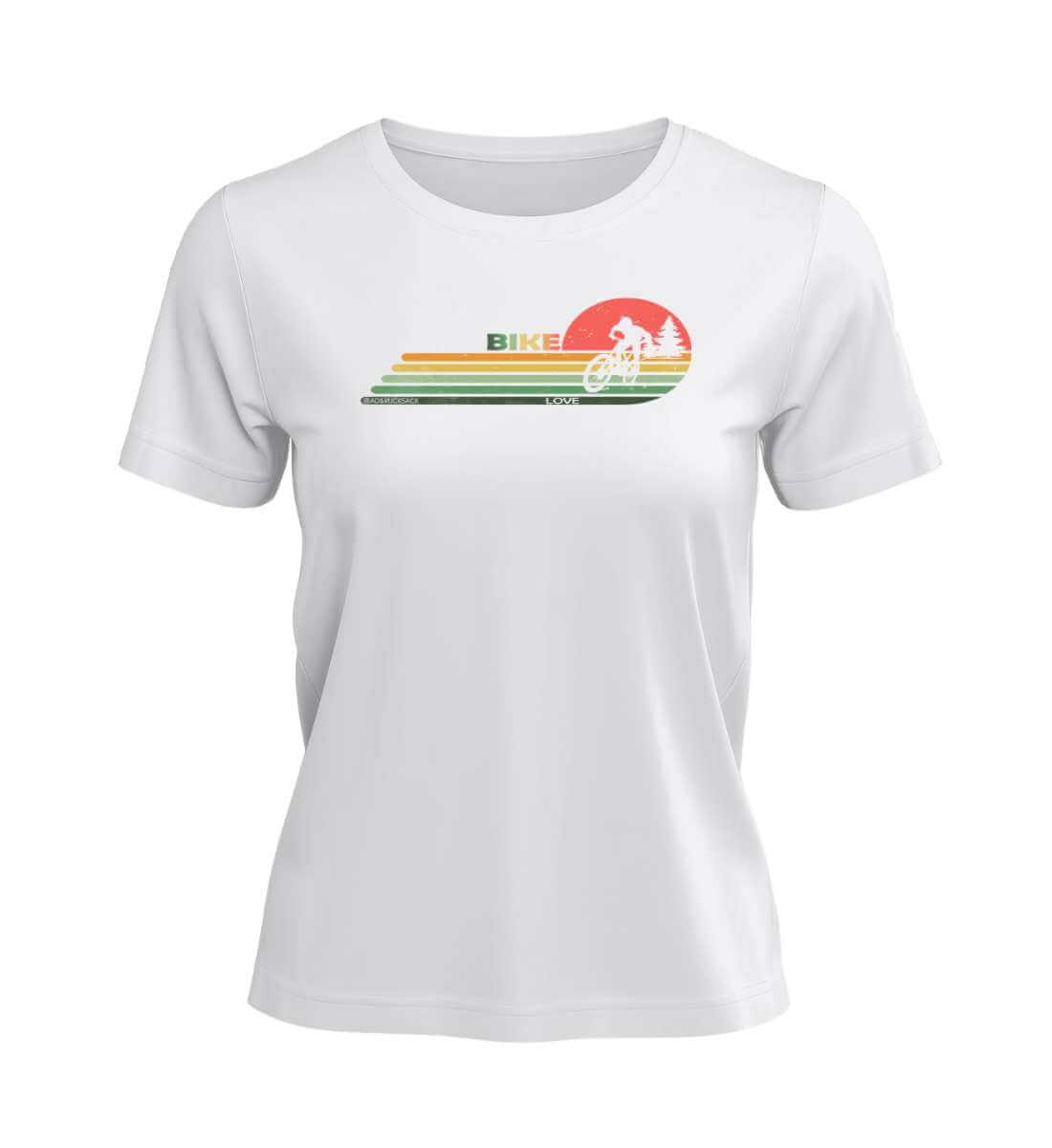 Mountain Bike | Damen Premium Organic T-Shirt | Farbe: White | Rad&Rucksack