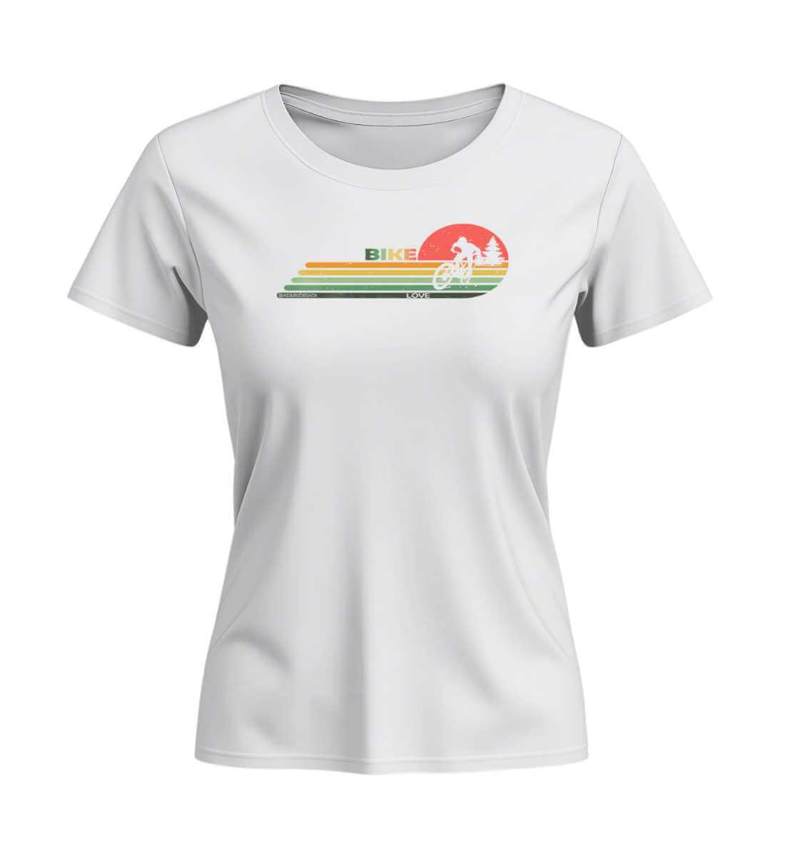 Mountain Bike | Damen Premium Organic T-Shirt (Fitted) | Farbe: White | Rad&Rucksack
