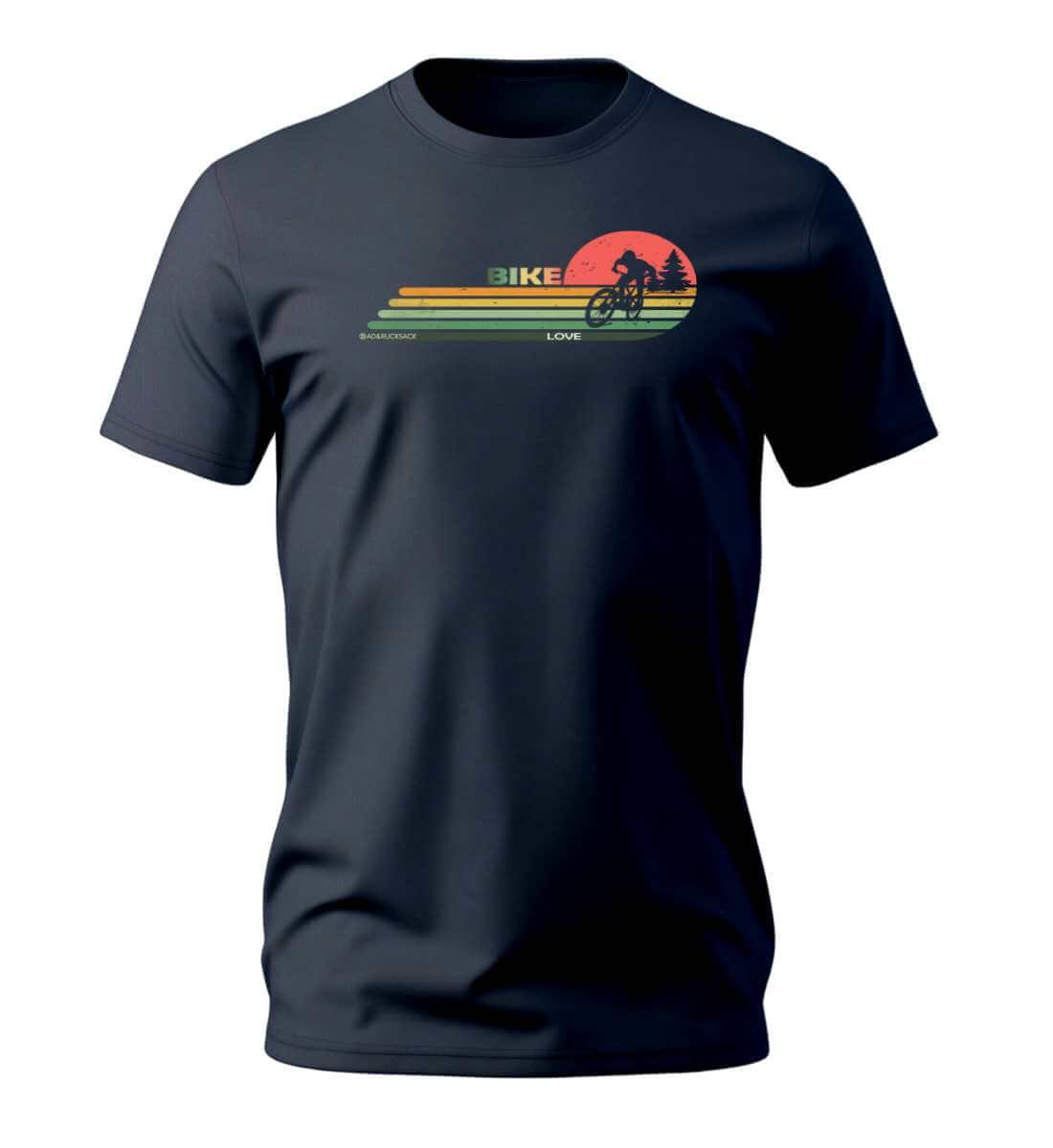 Mountain Bike | Herren Premium Organic T-Shirt | Farbe: French Navy | Rad&Rucksack
