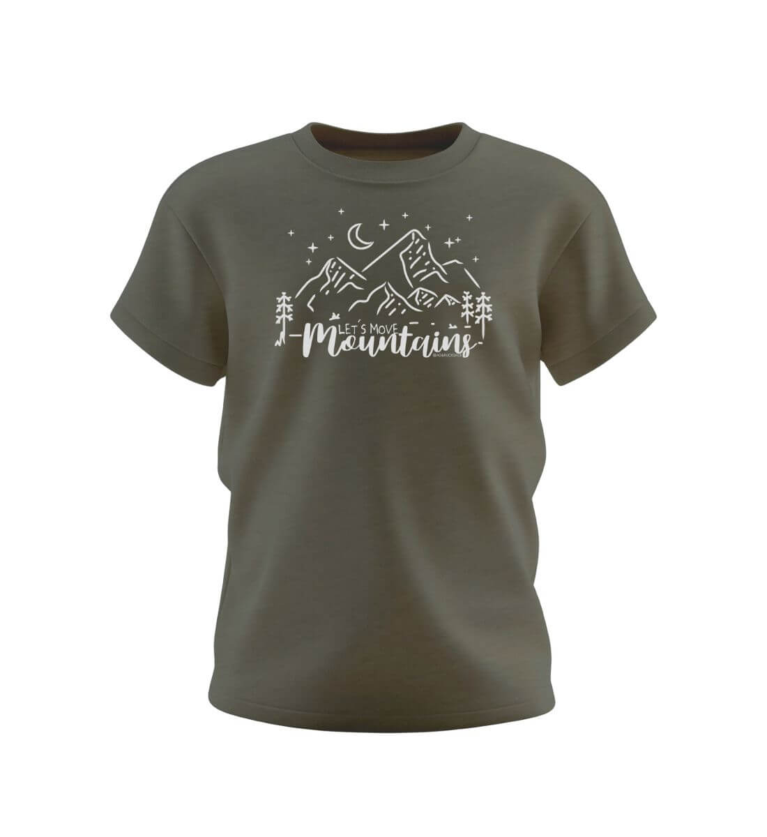 Move Mountains Kids | Kinder Premium Organic T-Shirt | Farbe: Khaki | Rad&Rucksack