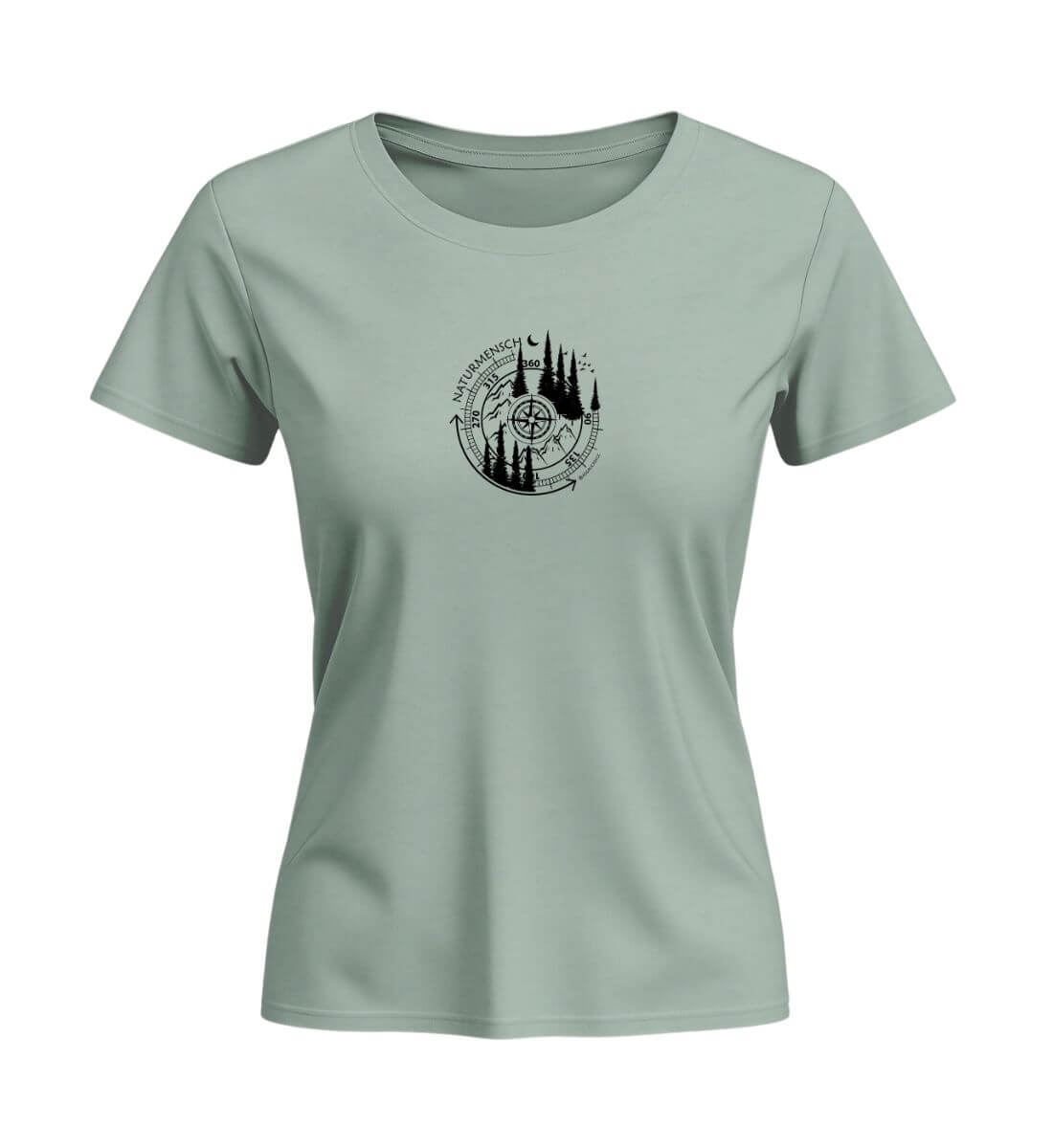 Naturmensch | Damen Premium Organic T-Shirt (Fitted) | Farbe: Aloe | Rad&Rucksack