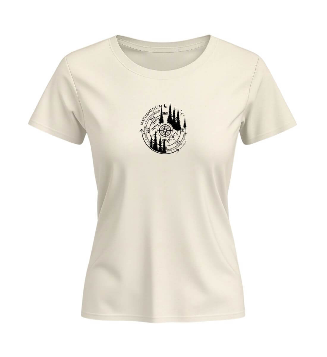 Naturmensch | Damen Premium Organic T-Shirt (Fitted) | Farbe: Natural Raw | Rad&Rucksack