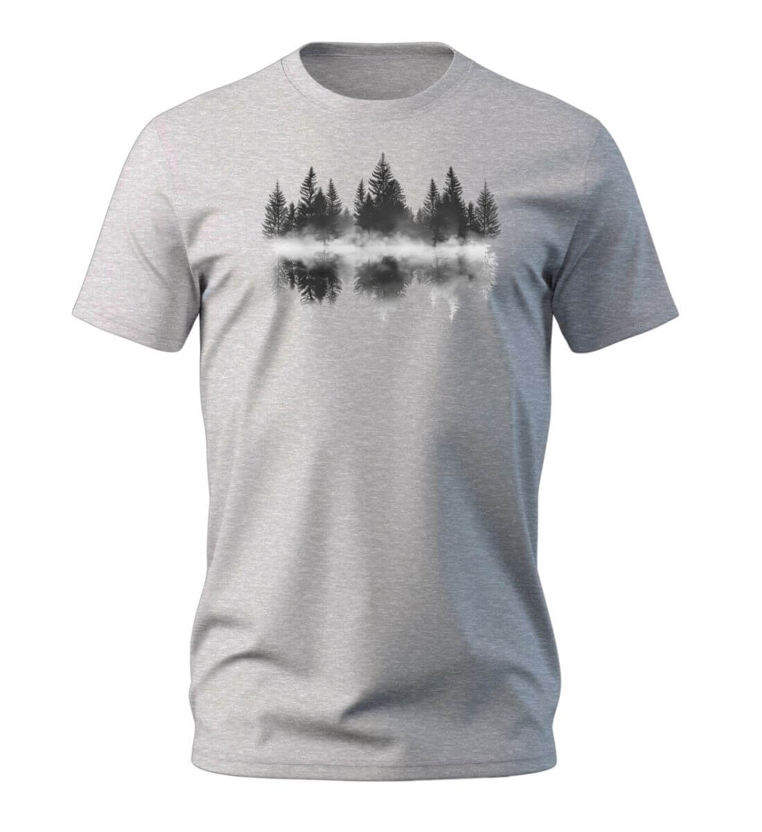Nebelwald | Herren Premium Organic T-Shirt | Farbe: Heather Grey | Rad&Rucksack