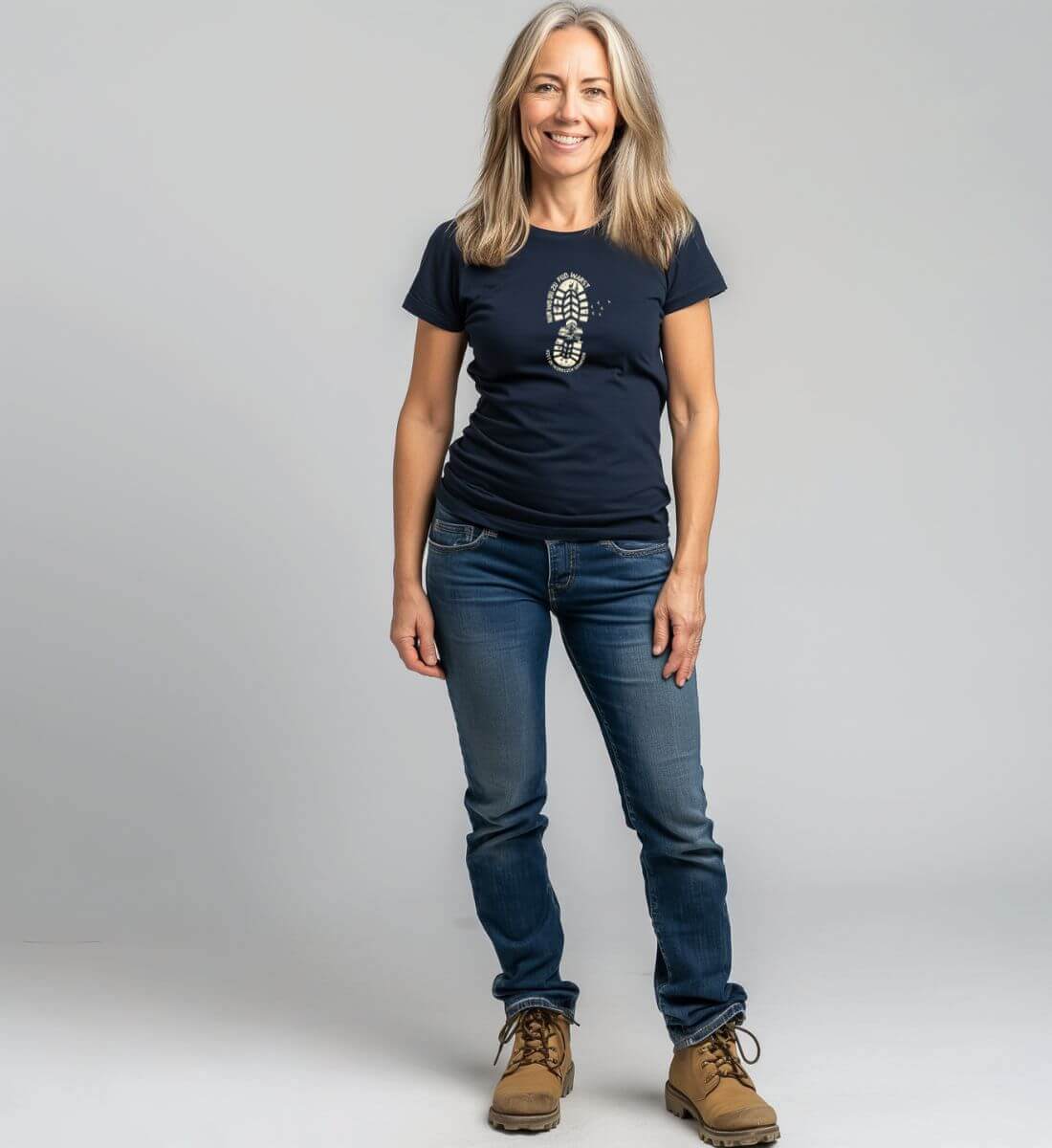 Nur wo du zu Fuß warst | Damen Premium Organic T-Shirt | Farbe: Stargazer | Rad&Rucksack