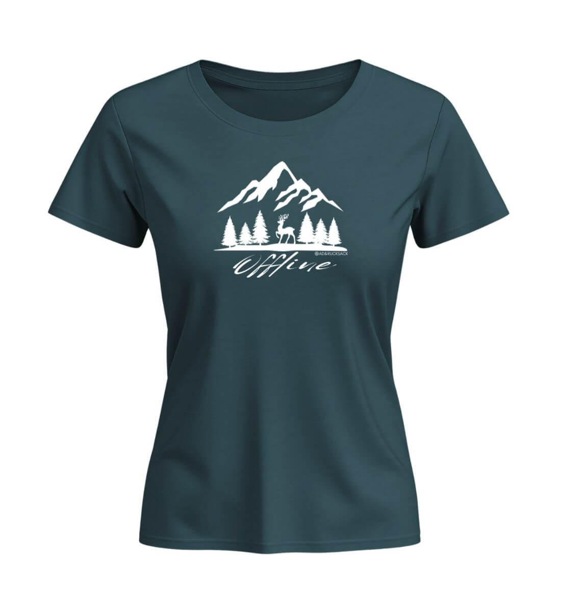 Offline Berg | Damen Premium Organic T-Shirt (Fitted) | Farbe: Stargazer | Rad&Rucksack