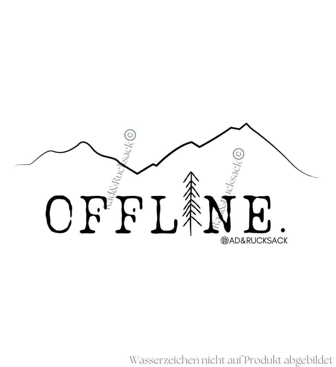 Offline. | Unisex Organic Pullover | Farbe: Schwarz | Rad&Rucksack