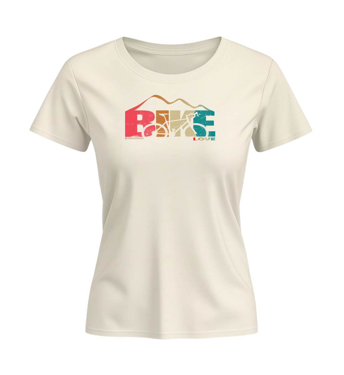 Rennrad Love | Damen Premium Organic T-Shirt (Fitted) | Farbe: Natural Raw | Rad&Rucksack