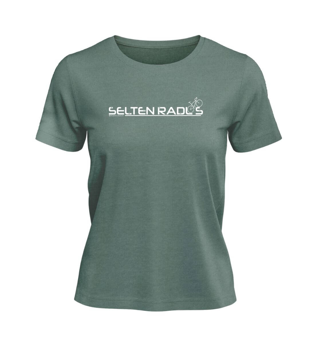 Selten-radlos | Damen Premium Organic T-Shirt | Farbe: Green Bay | Rad&Rucksack