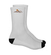 Sonnenuntergang Berg | Sport Socken | Farbe: Sport White | Rad&Rucksack
