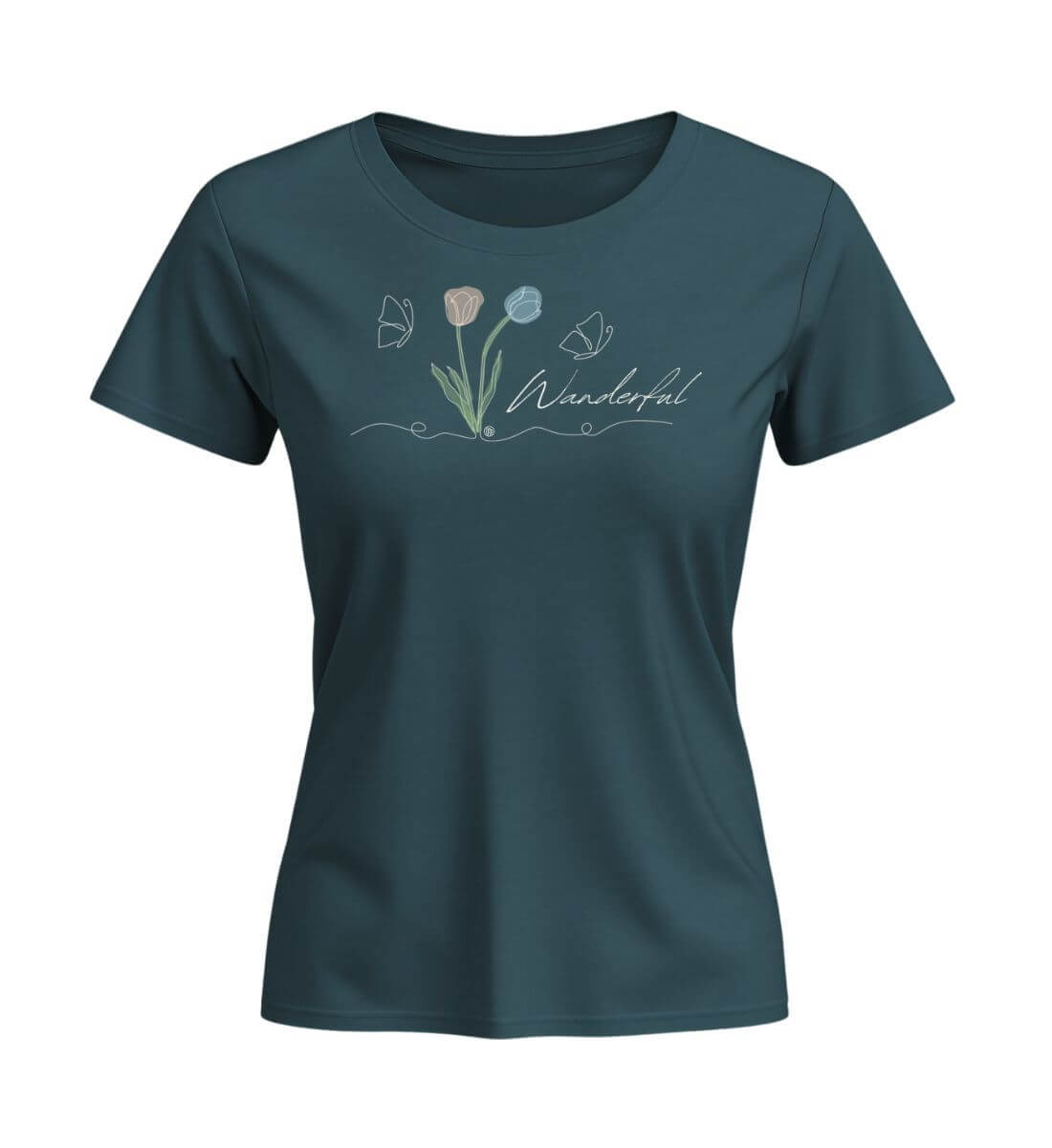 Tulpen Wanderful | Damen Premium Organic T-Shirt (Fitted) | Farbe: Stargazer | Rad&Rucksack