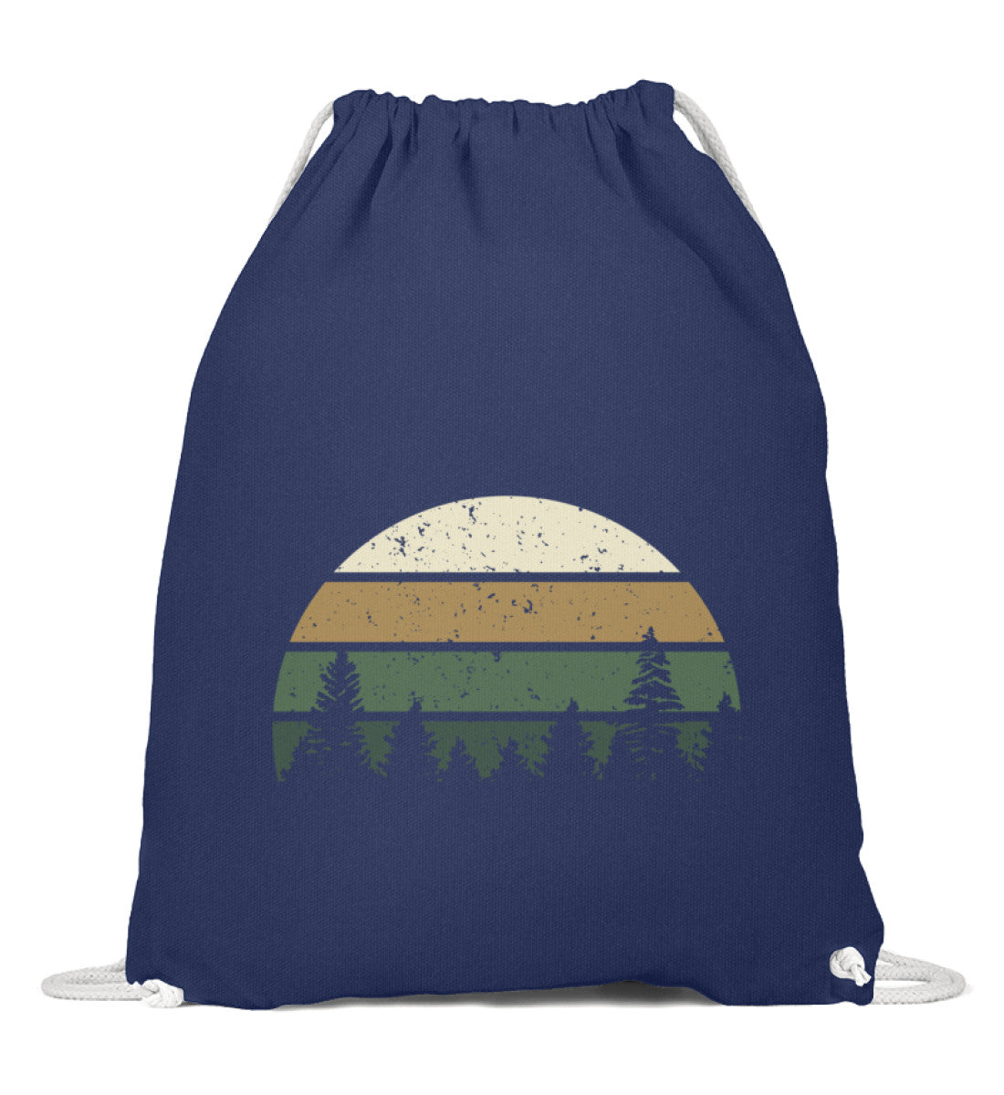 Wald | Baumwoll Gymsac | Farbe: French Navy | Rad&Rucksack