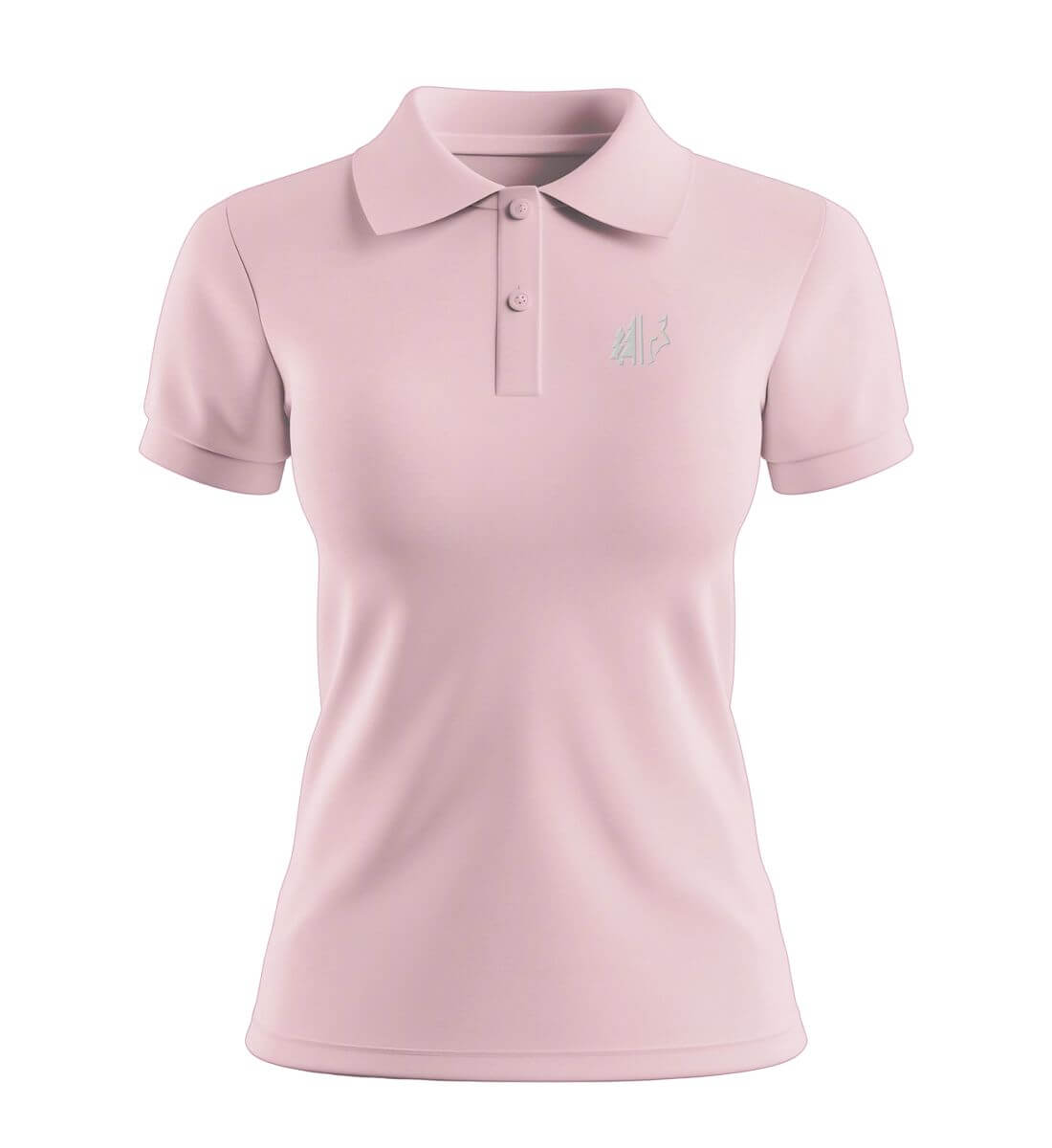 Wald Wolf | Damen Premium Organic Poloshirt | Farbe: Cotton Pink | Rad&Rucksack