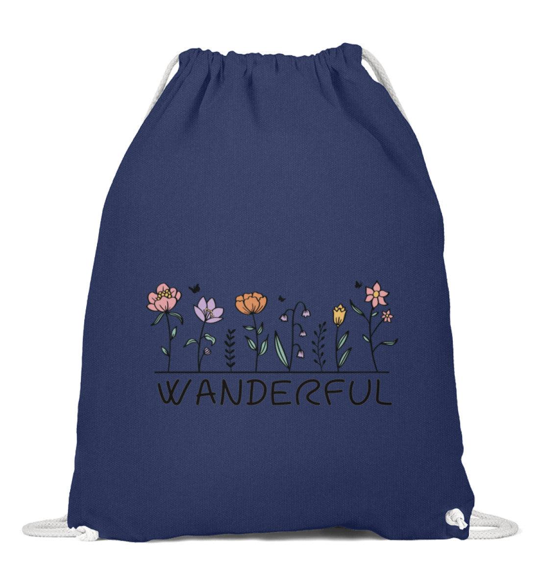 Wanderful | Baumwoll Gymsac | Farbe: French Navy | Rad&Rucksack