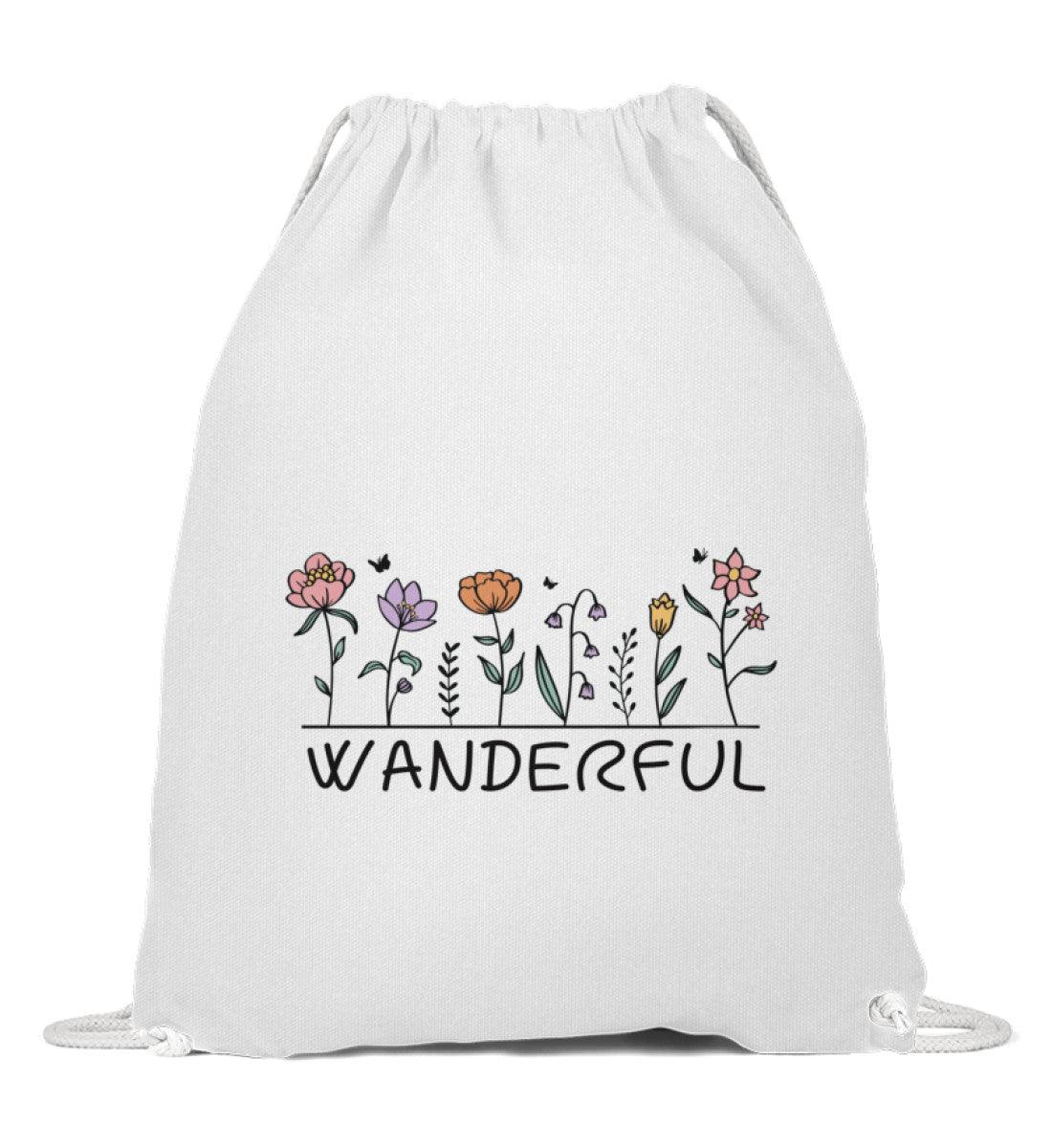 Wanderful | Baumwoll Gymsac | Farbe: White | Rad&Rucksack