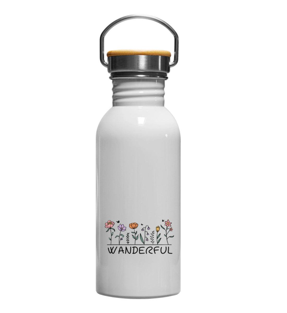 Wanderful | Edelstahl Trinkflasche | Größe: 600ml | Farbe: Weiß | Rad&Rucksack