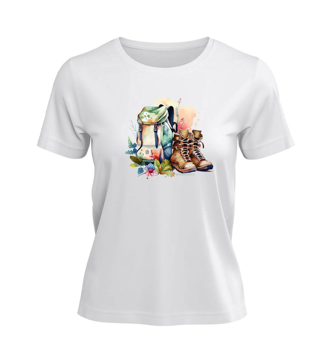 Wanderrucksack | Damen Premium Organic T-Shirt | Farbe: White | Rad&Rucksack