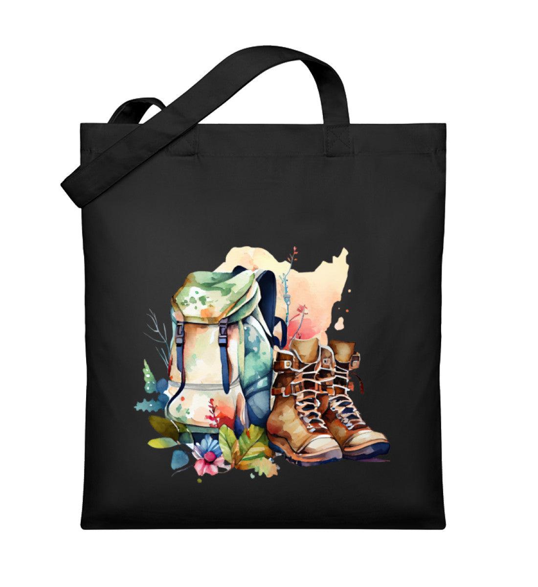 Wanderrucksack | Organic Jutebeutel | Farbe: Schwarz | Rad&Rucksack