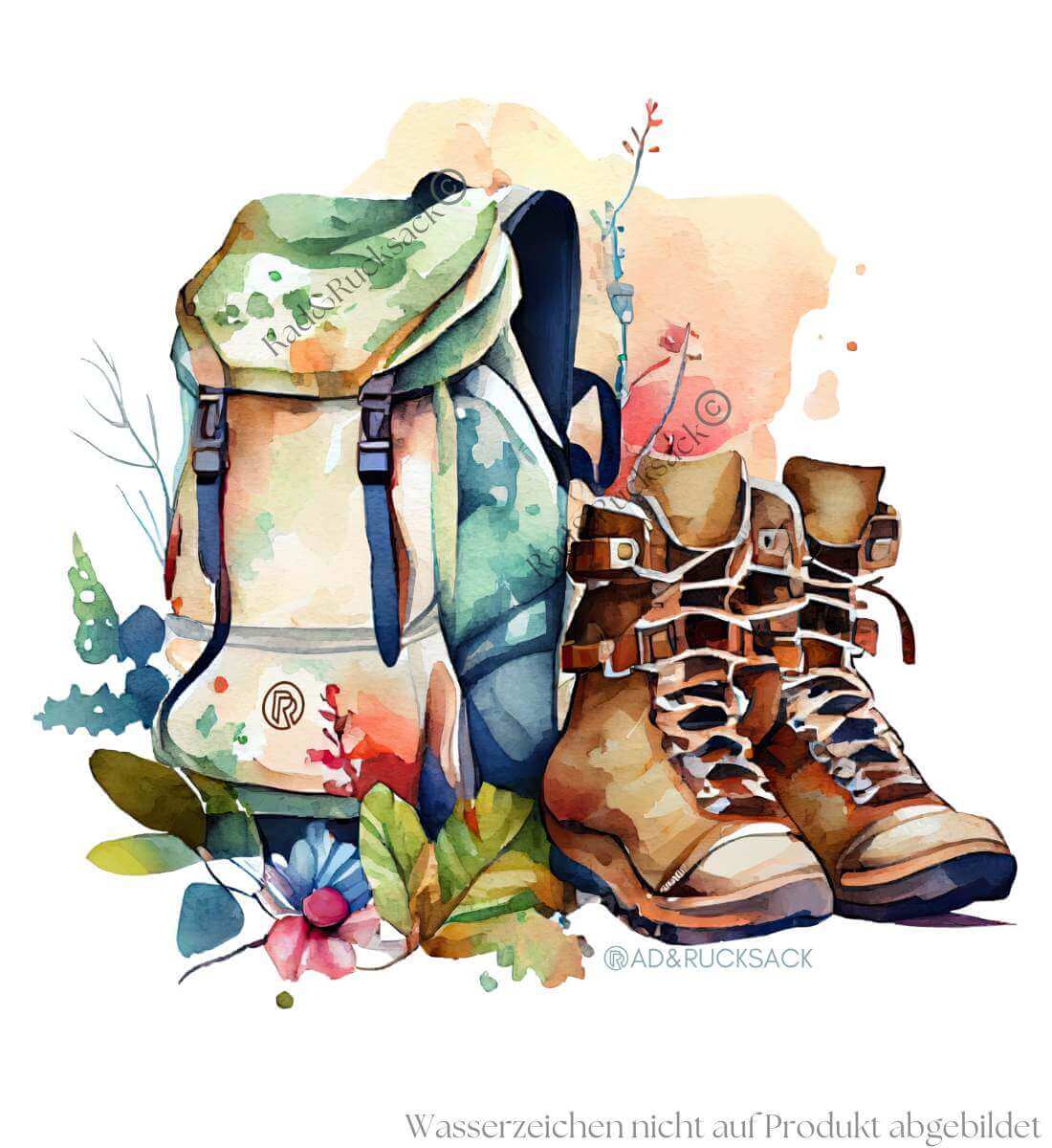 Wanderrucksack | Unisex Organic Pullover | Farbe: Heather Grey | Rad&Rucksack