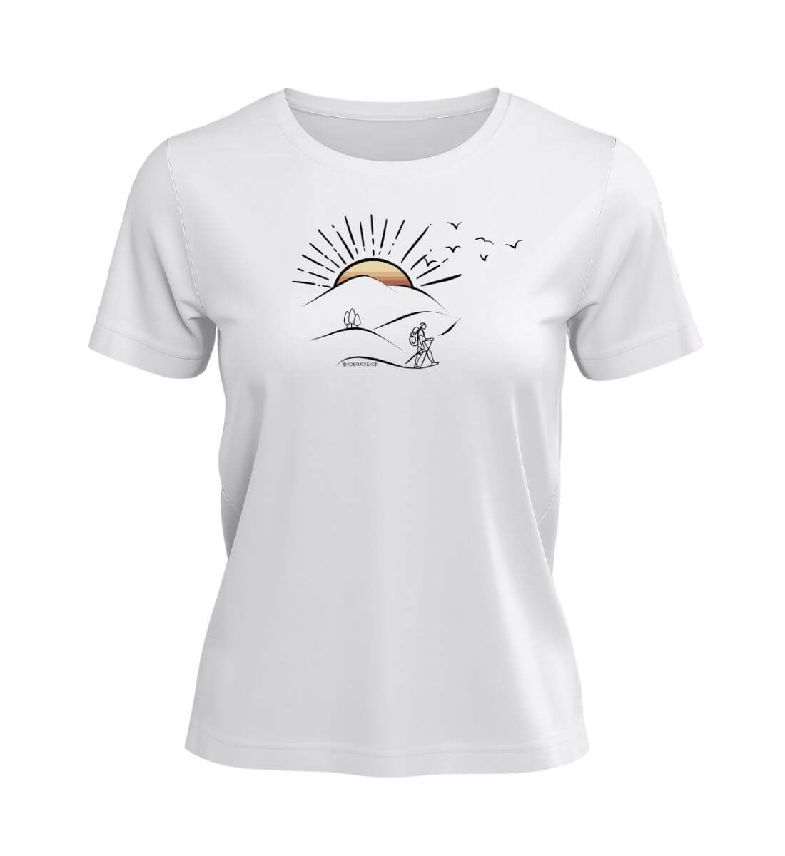 Wanderungen | Damen Premium Organic T-Shirt | Farbe: White | Rad&Rucksack