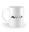 Wein Berg Herzschlag | Kaffeetasse | Farbe: Weiß | Rad&Rucksack
