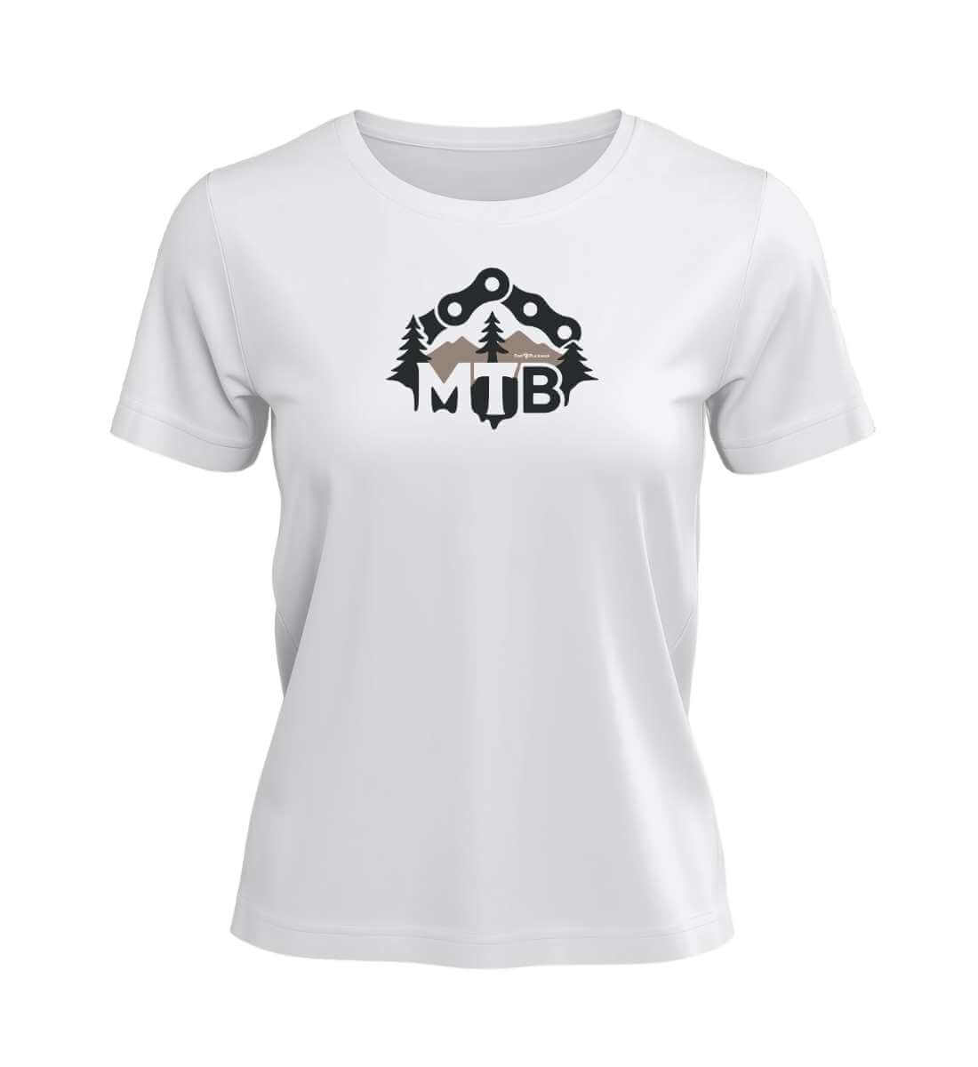 MTB | Damen Premium Organic T-Shirt | Farbe: White | Rad&Rucksack