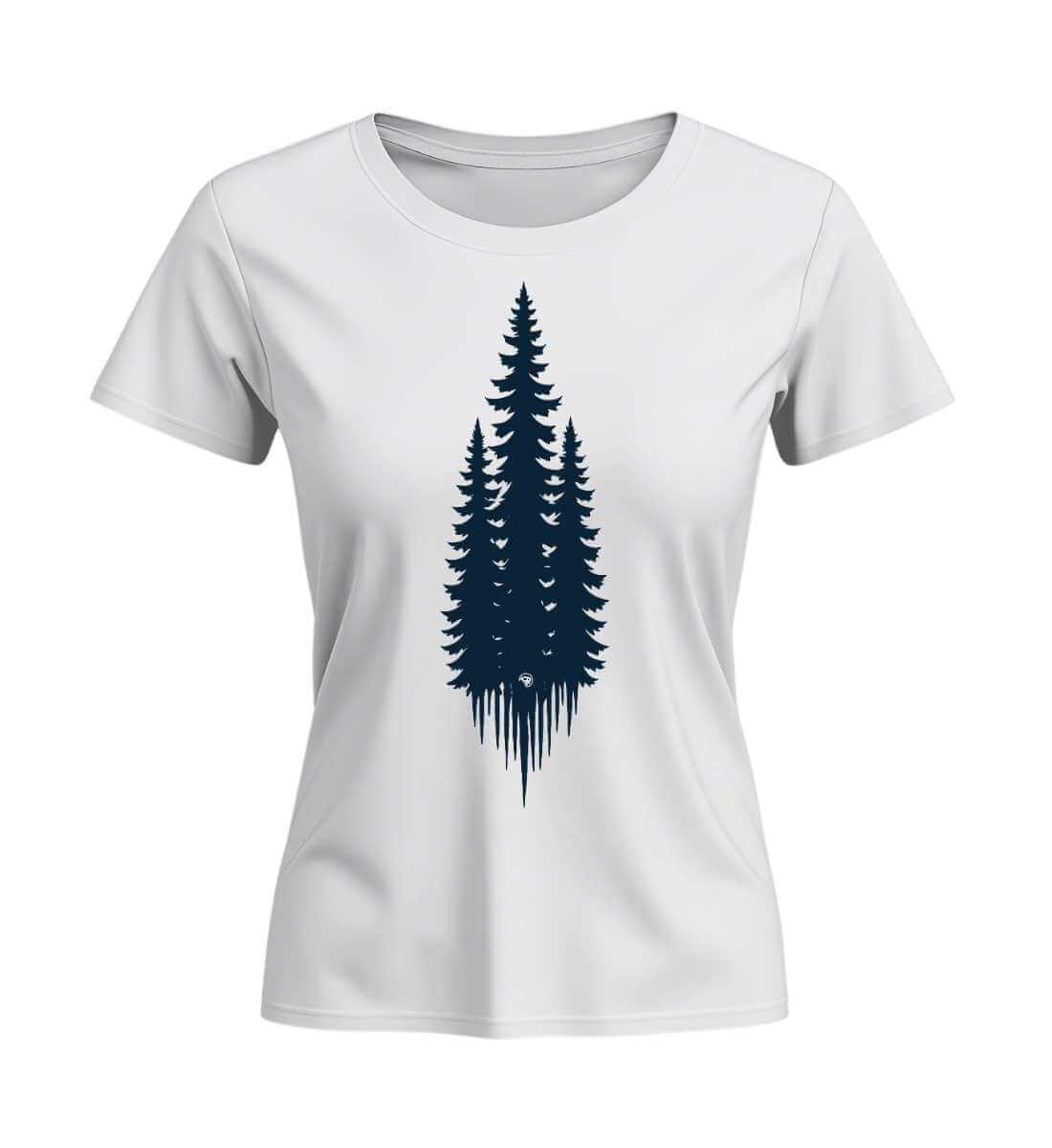 Tannen | Damen Premium Organic T-Shirt (Fitted) | Farbe: White | Rad&Rucksack