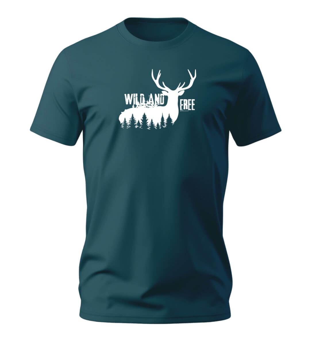 Wild and Free | Herren Premium Organic T-Shirt | Farbe: Stargazer | Rad&Rucksack