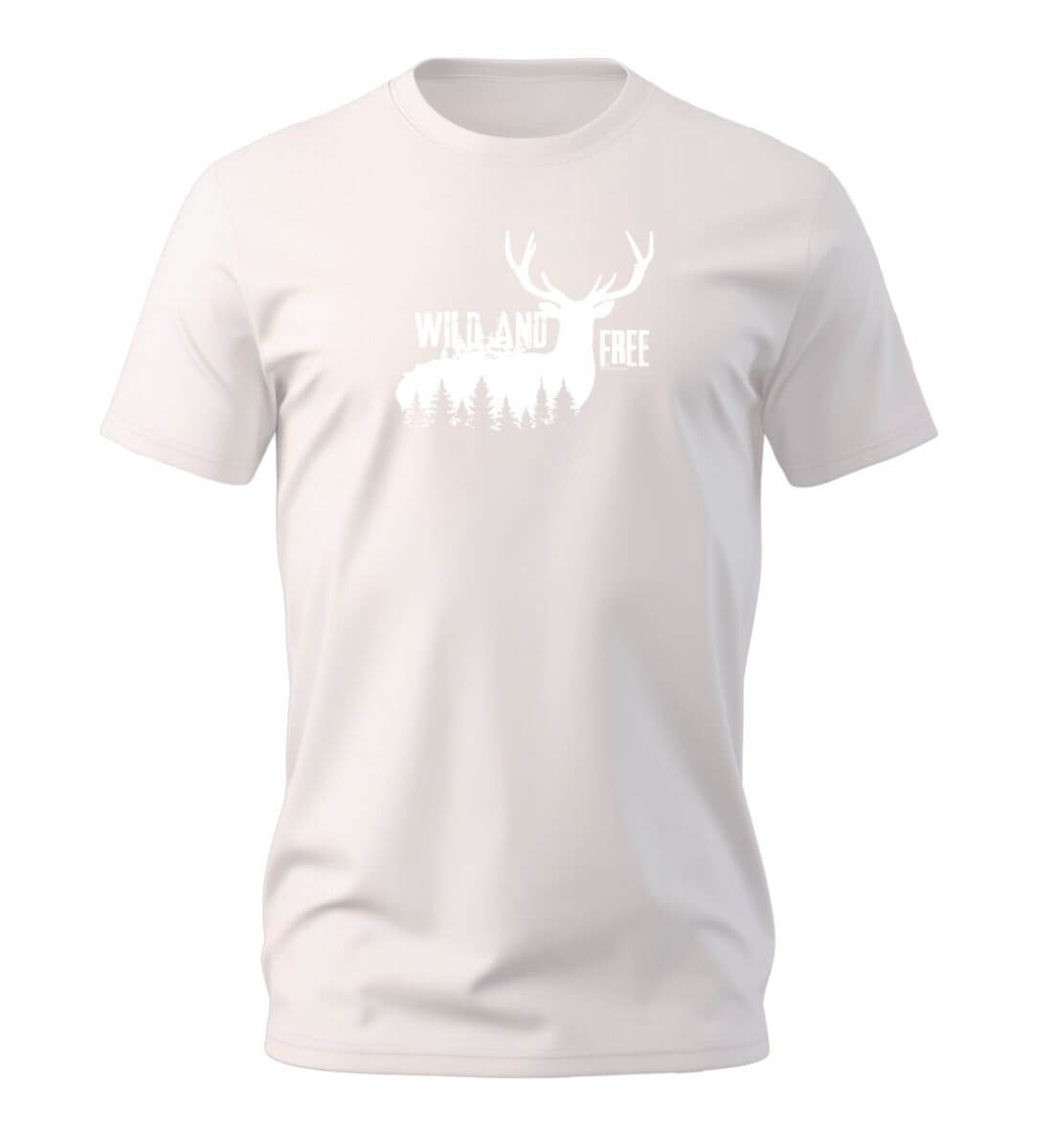Wild and Free | Herren Premium Organic T-Shirt | Farbe: Vintage White | Rad&Rucksack
