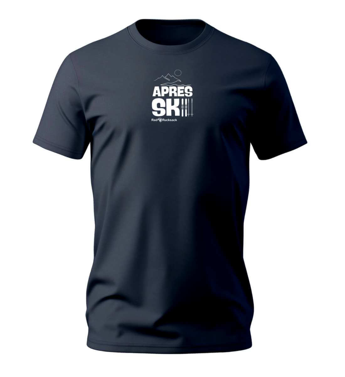 Apres Ski | Herren Premium Organic T-Shirt in French Navy von Rad&Rucksack