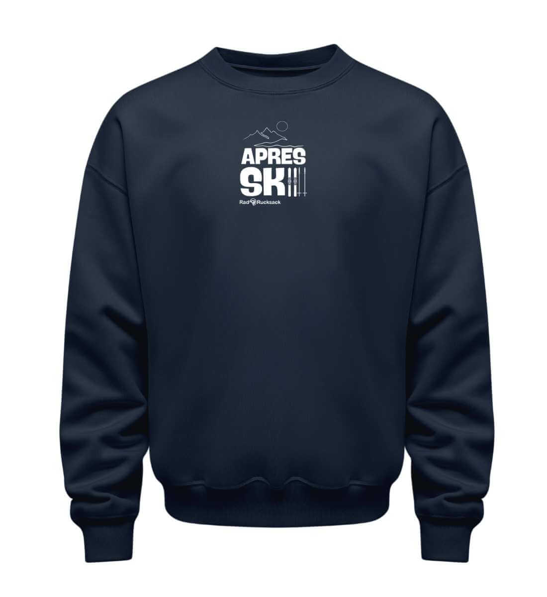 Apres Ski | Unisex Organic Pullover in French Navy von Rad&Rucksack