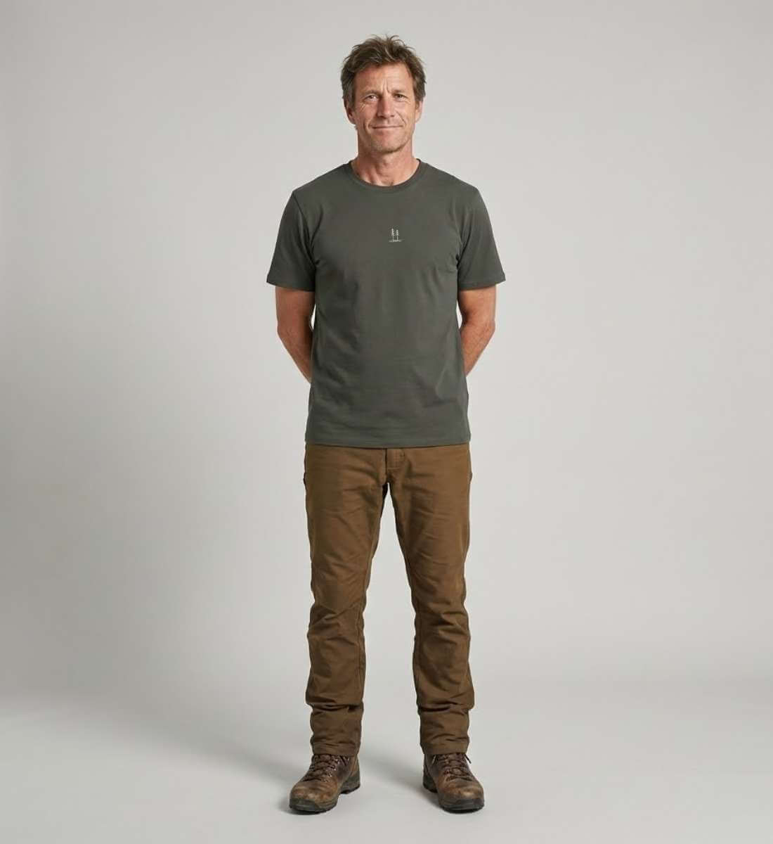 Bäume | Herren Premium Organic T-Shirt (Stick) von Rad&Rucksack - weitere Modelansicht 2