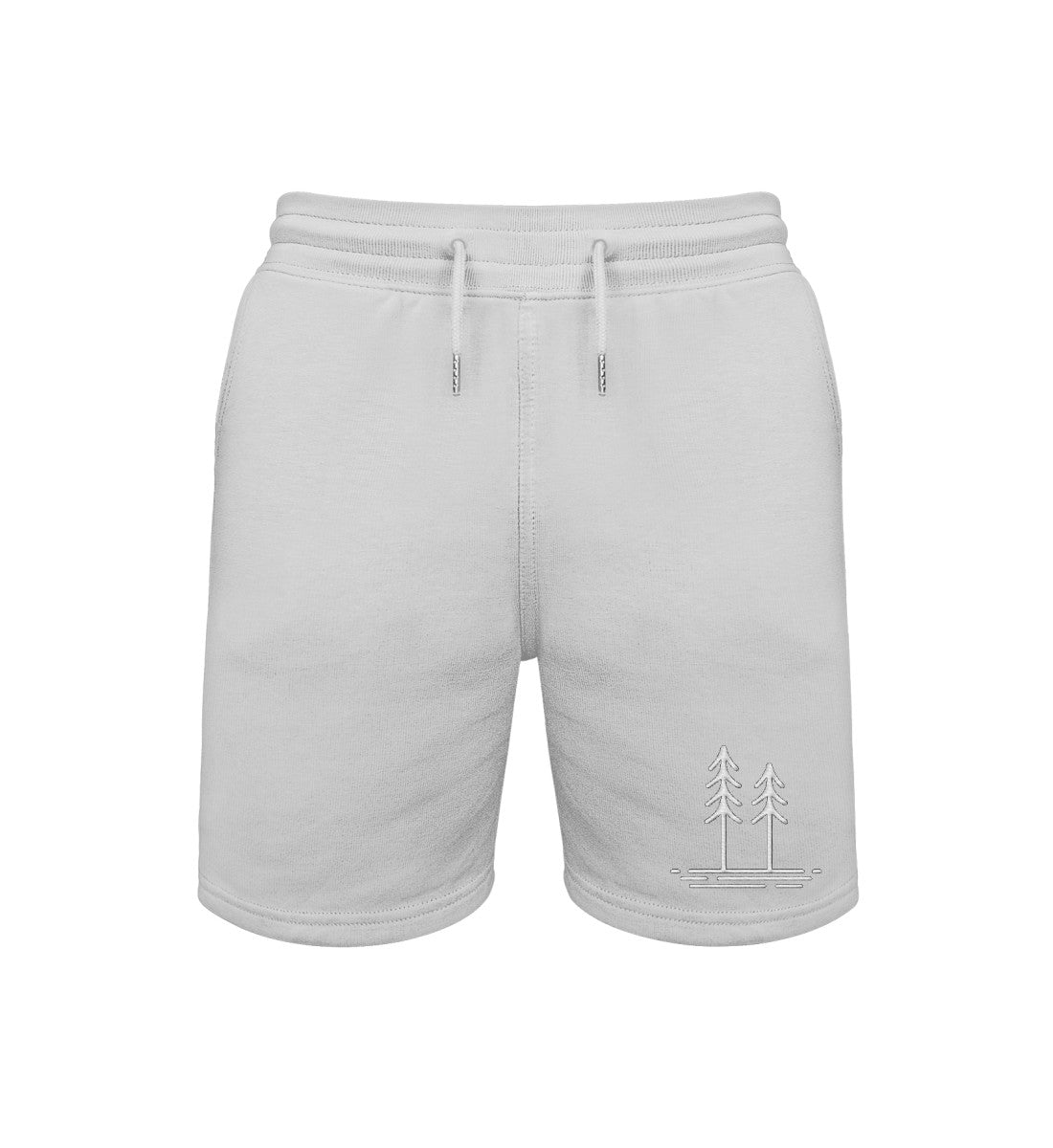 Bäume Stick  |  Unisex Organic Shorts in Heather Grey von Rad&Rucksack