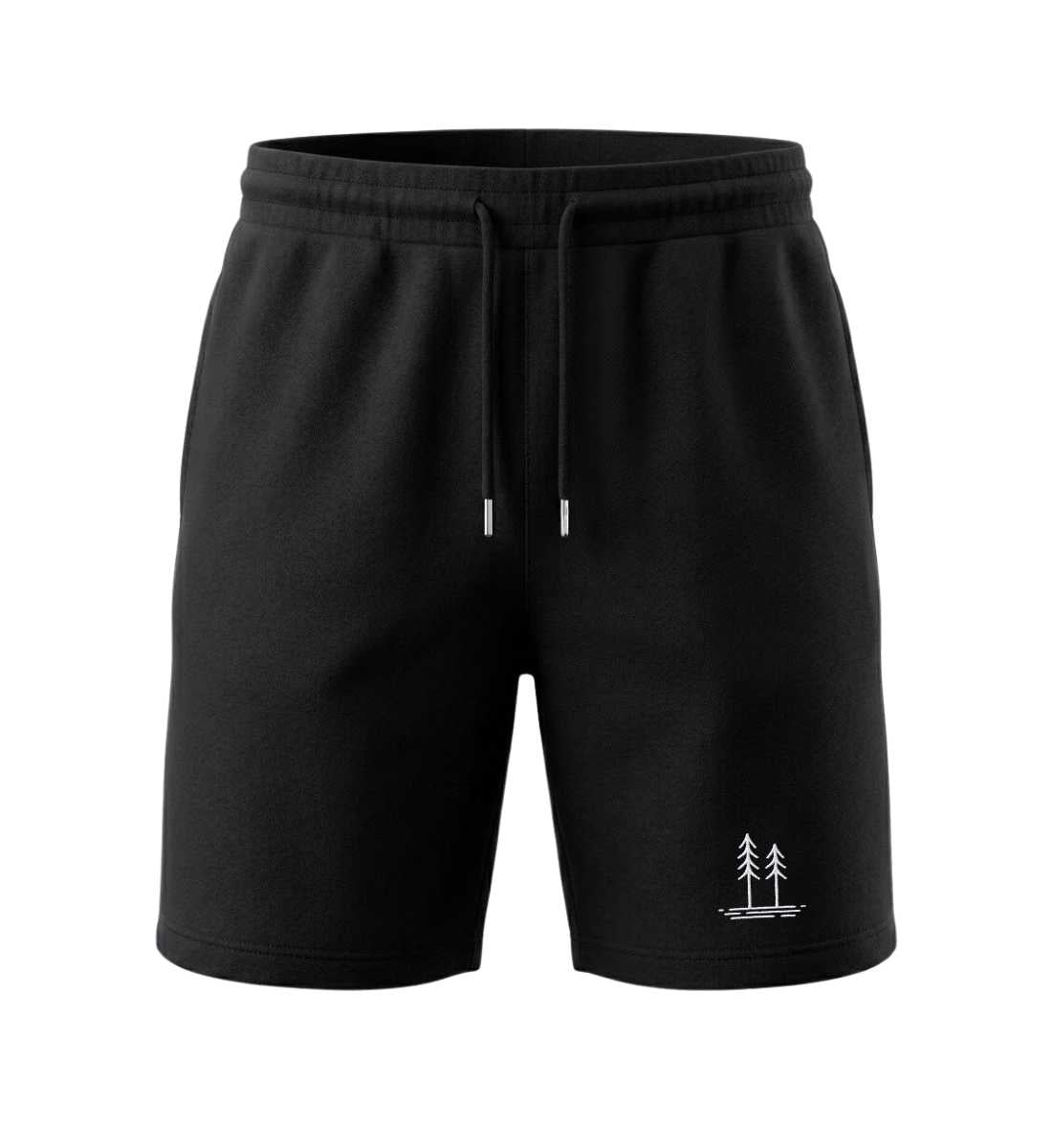 Bäume Stick  |  Unisex Organic Shorts in Schwarz von Rad&Rucksack
