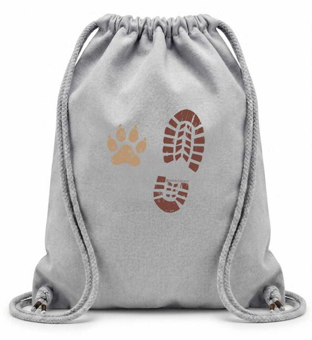 Berg Buddies Baumwoll-Gymsac in Grau-Melange (Heather Grey) – Produktbild (100% Baumwolle, 12 L) von Rad&Rucksack