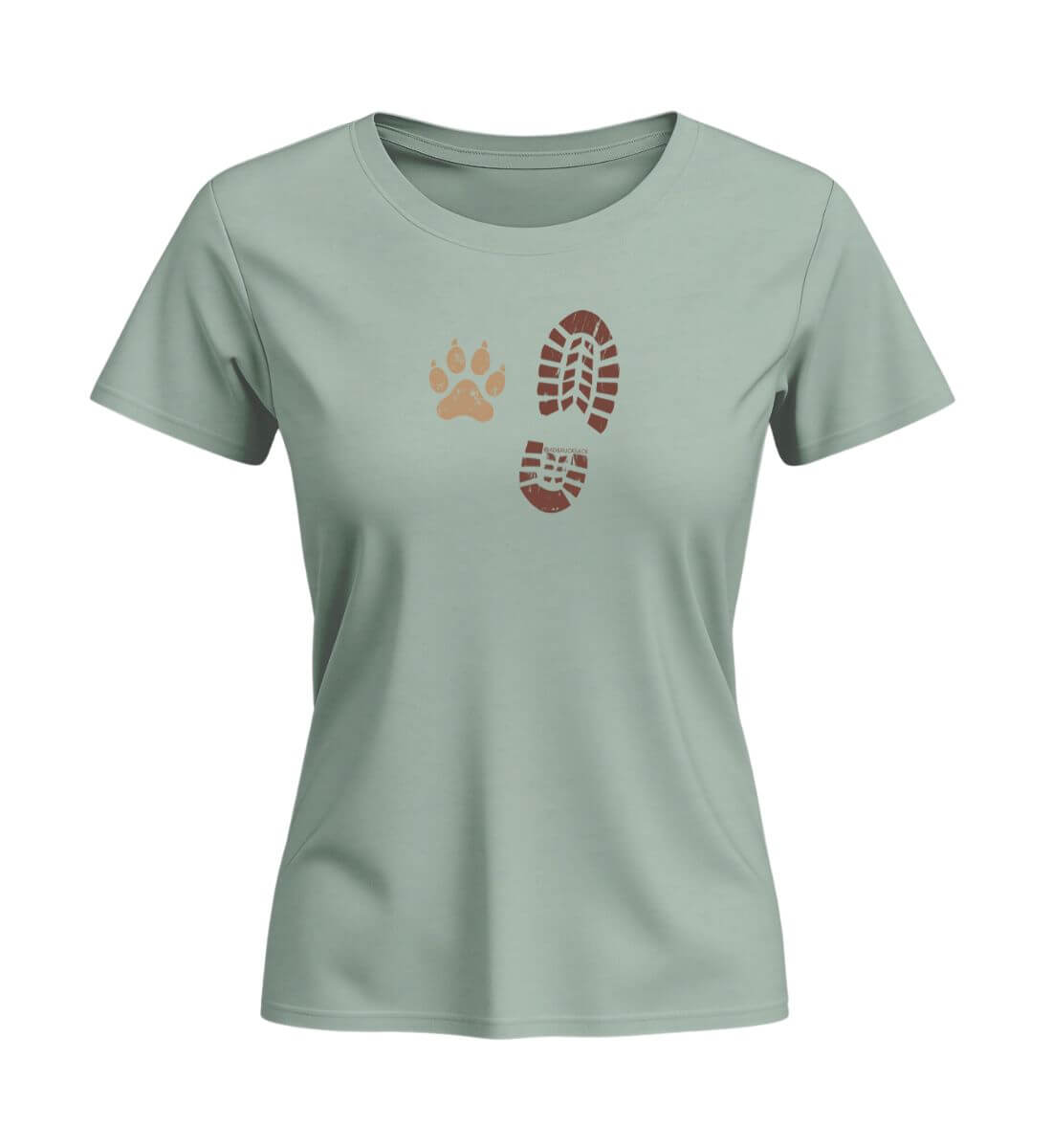 Berg Buddies | Damen Premium Organic T-Shirt (Fitted) in Aloe von Rad&Rucksack