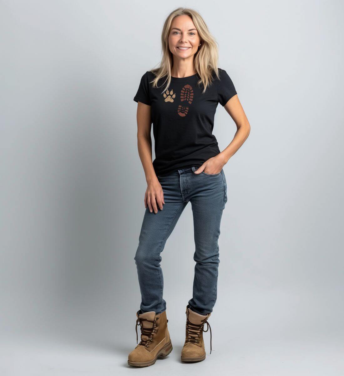 Berg Buddies | Damen Premium Organic T-Shirt von Rad&Rucksack - weitere Modelansicht 2