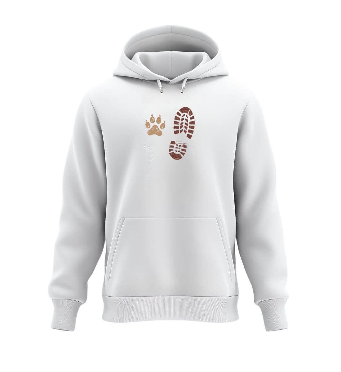 Berg Buddies | Unisex Organic Hoodie in White von Rad&Rucksack