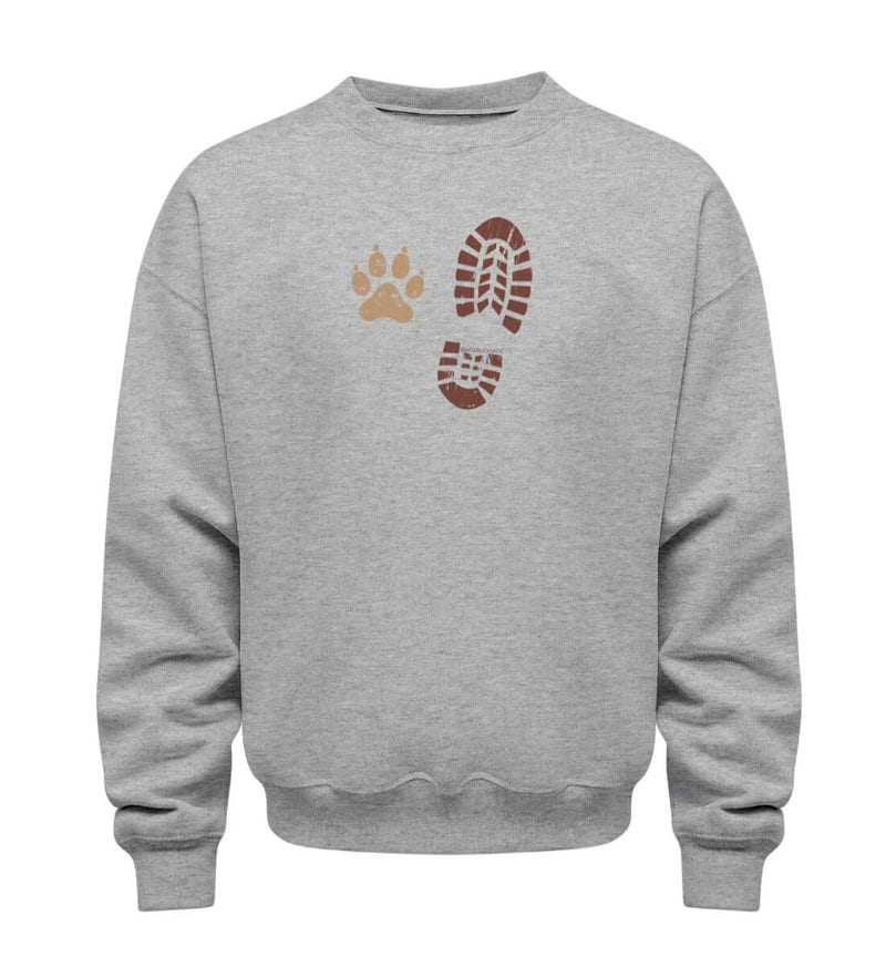 Berg Buddies Pullover in Grau-Melange (Heather Grey) – Produktbild (350 g/m² Bio-Baumwolle) von Rad&Rucksack