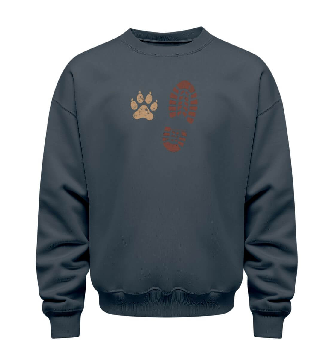 Berg Buddies | Unisex Organic Pullover in India Ink Grey von Rad&Rucksack