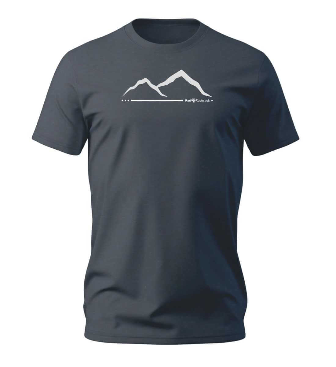 Berg | Herren Premium Organic T-Shirt in India Ink Grey von Rad&Rucksack