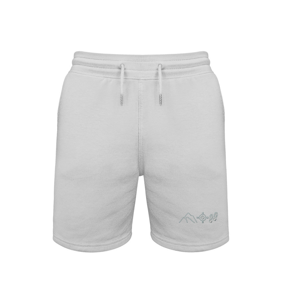 Berg Kompass Wandern  |  Unisex Organic Shorts in Heather Grey von Rad&Rucksack