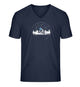 Berg Nacht | Herren V-Neck Premium Organic T-Shirt