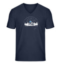 Berg Nacht | Herren V-Neck Premium Organic T-Shirt