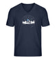 Berg Nacht | Herren V-Neck Premium Organic T-Shirt