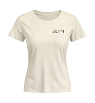Berg Sonne Wandern | Damen Premium Organic T-Shirt (Fitted) in Natural Raw von Rad&Rucksack