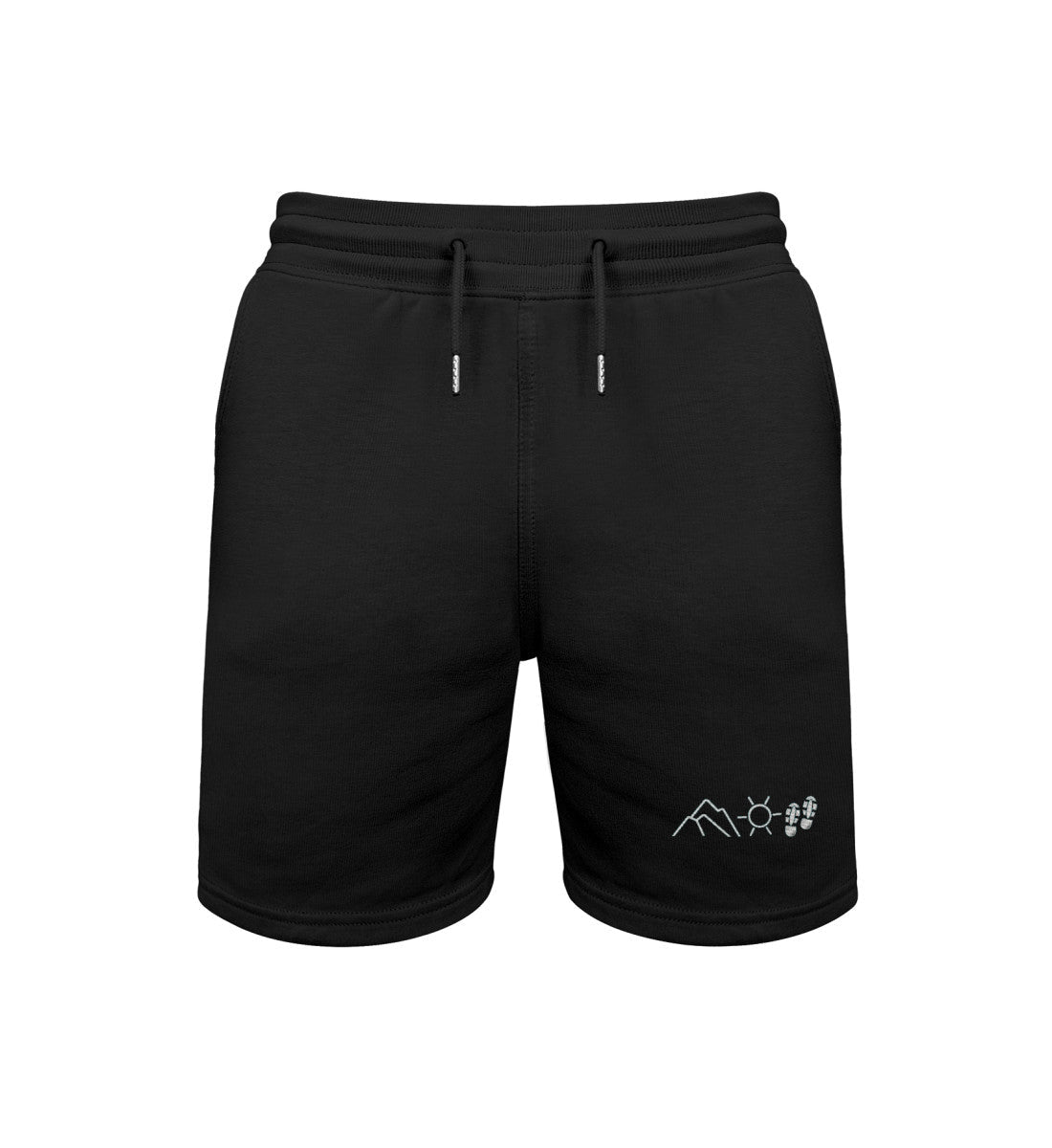 Berg Sonne Wandern  |  Unisex Organic Shorts in Schwarz von Rad&Rucksack