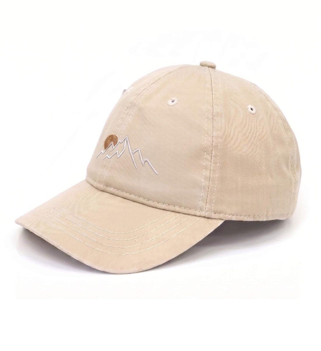 Berg Sonnenuntergang | Organic Herren Cap mit Stick von Rad&Rucksack - Ansicht 5