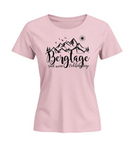 Berg-Tage | Damen Premium Organic T-Shirt (Fitted) in Cotton Pink von Rad&Rucksack